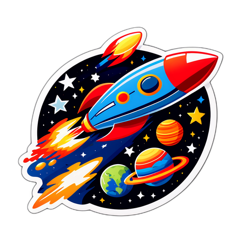 Masayang Rocket sa Kalawakan