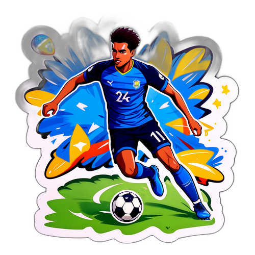 Sticker de Zelarayan en diferentes poses