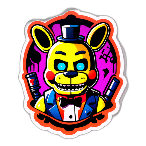 Autocollant inspiré de 'Five Nights at Freddy's'