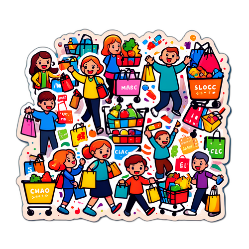 Χάος Μέρας Ψωνιών στο Σούπερ Μάρκετ