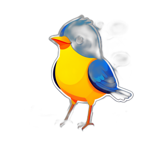 Une illustration amusante du service Twitter