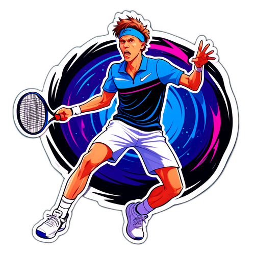 Jannik Sinner en acción