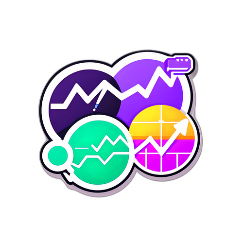 สติกเกอร์ที่แสดงถึงดัชนีดาวโจนส์เพื่อส่งเสริมการลงทุน