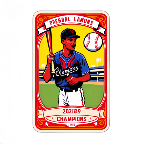 Kartu Stiker Gaya Vintage Juara Premier League