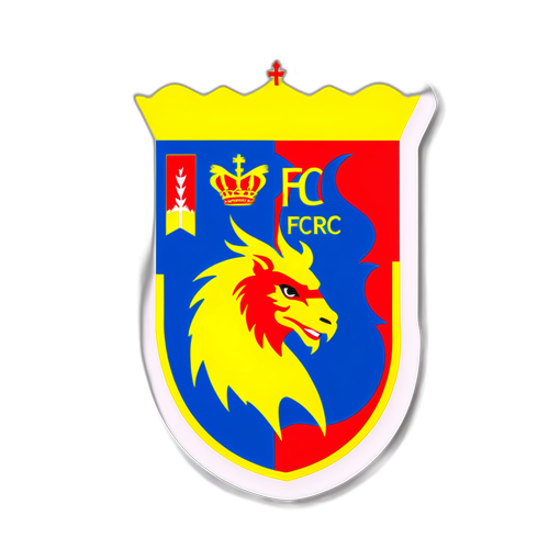 Stiker cu emblema FC din România