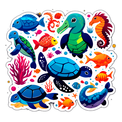 Aegean Denizinde Yaratıklar Stickerı