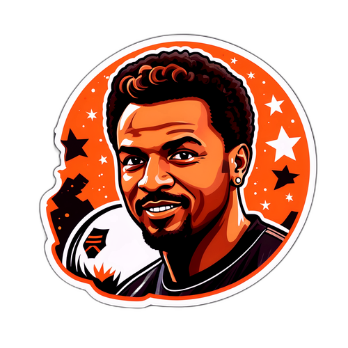 Autocolant cu mesaj motivațional pentru fanii Como