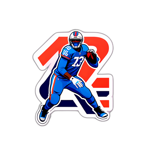 Minimalist na Sticker ng Jersey Number at Logo ni Tre Johnson