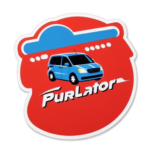 Autocollant créatif représentant la marque Purolator