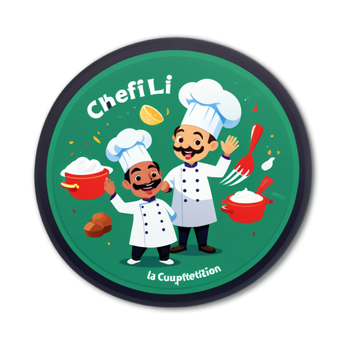 Sticker cu previziunea câștigătorului competiției 'Chefi la cuțite' 2025