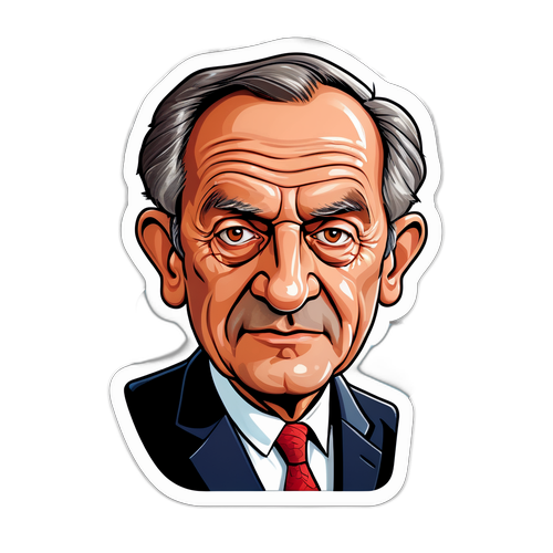 Karikatur von Wolfgang Schüssel mit politischem, humorvollem Touch