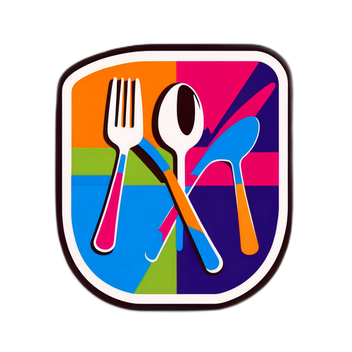 Sticker de Cuchara y Tenedor para MasterChef Argentina 2025