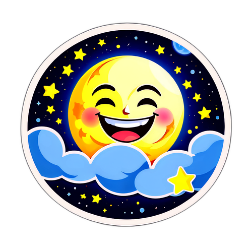 Luna llena sonriente