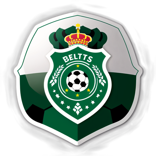 Logo Real Betis z piłką nożną