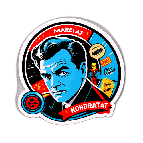 Stylowy naklejka z podpisem Marka Kondrata