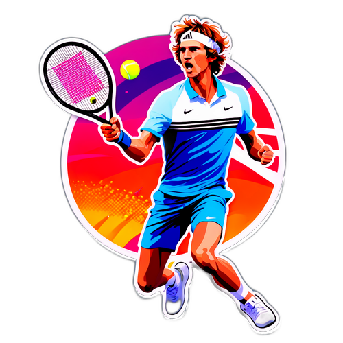 Etiqueta de Alexander Zverev en acción