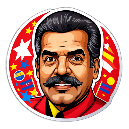 Карикатура Мадуро с элементами политики