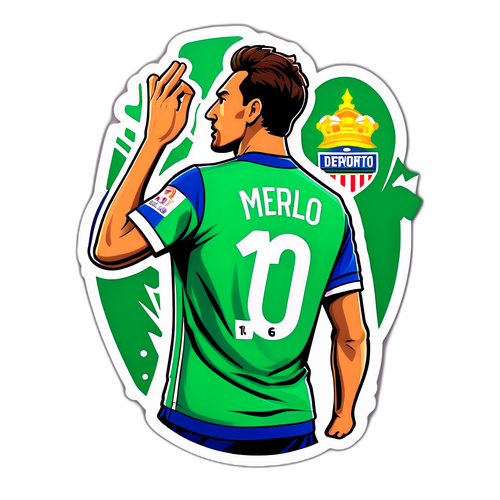 Diseño de sticker para la camiseta del Deportivo Merlo