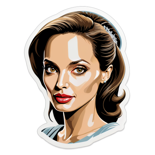 Chic Angelina Jolie Sticker