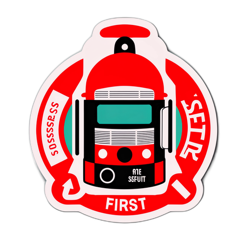 Pelastussignaalisticker 'Turvallisuus ensin'