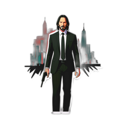 Minimalist Ilustracja Johna Wicka
