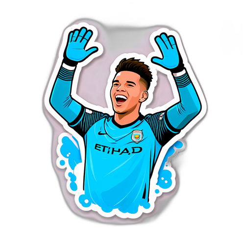 Sticker van Ederson, de doelman