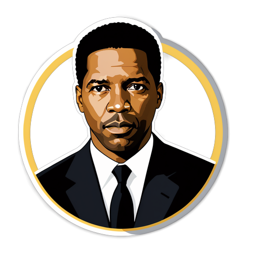 Un autocolant inspirat de Denzel Washington cu un mesaj motivațional