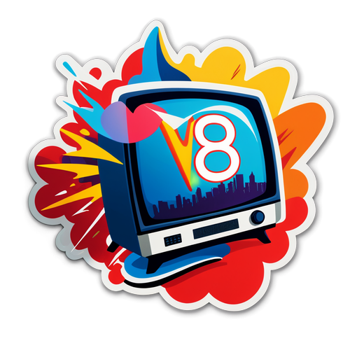 TV8 Canlı Yayın Sticker Tasarımı