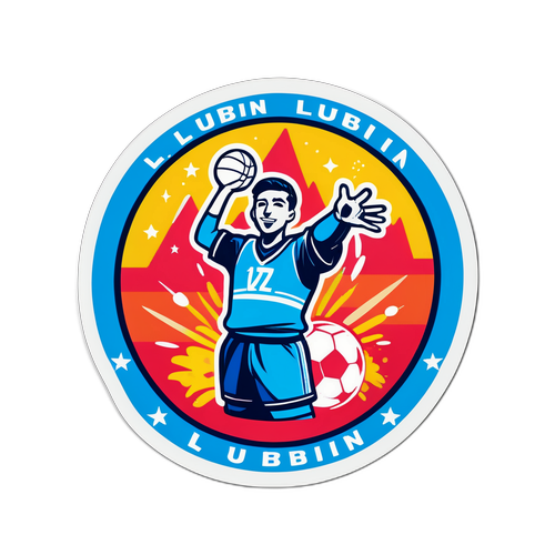 Sticker z motywem Start Lublin