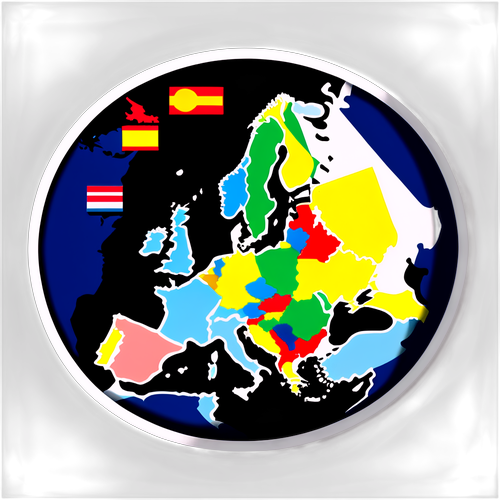 Europa Karte mit ESC Teilnehmerstaaten