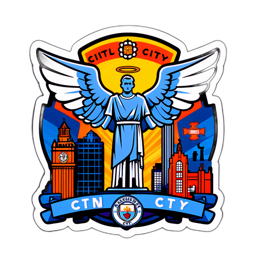 Manchester City Emblem med Ikoniske Elementer