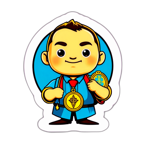 Kjapp karakter med medalje