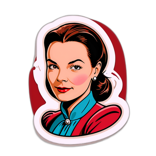 Carole Bouquet Vintage Sticker