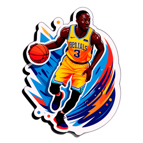 Δυναμική αυτοκόλλητη εικόνα του Jerian Grant σε δράση