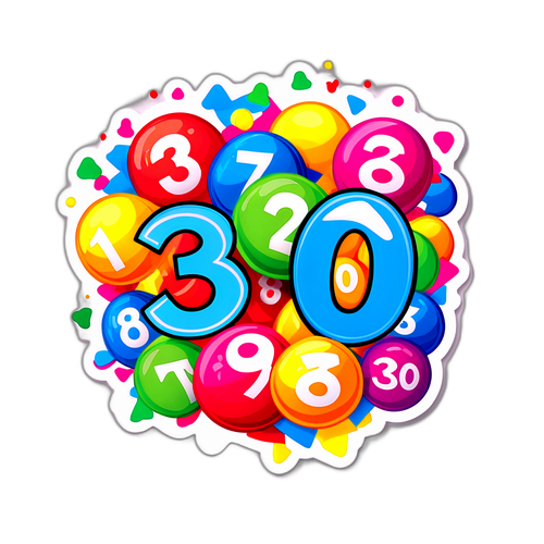 Desenho do número 3602 com bolas de loteria