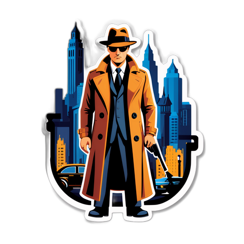 Adesivo da spia con simboli d'epoca