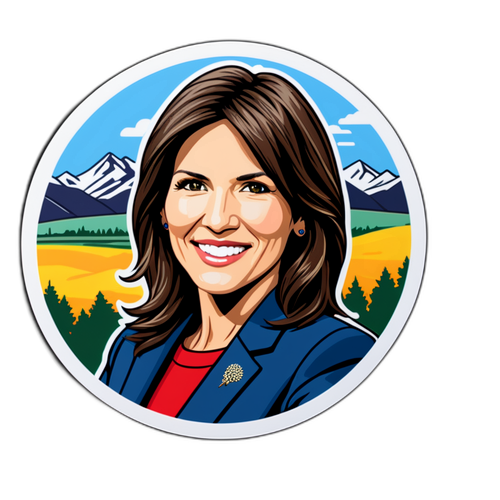Kristi Noem Lederskap Sticker