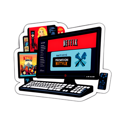 Sticker quảng cáo cho Netflix