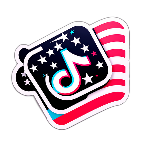 TikTok美国合作主题标志