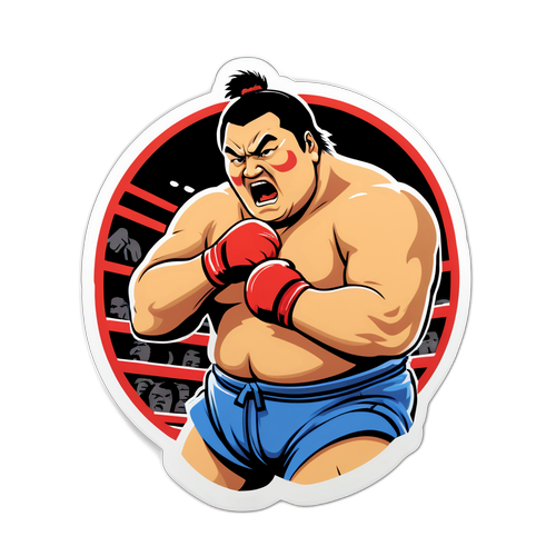 横綱の激闘ステッカー