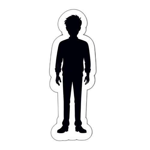 Silhouette einer vermissten Person