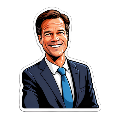 Marc Rutte - Desen în stil cartoon