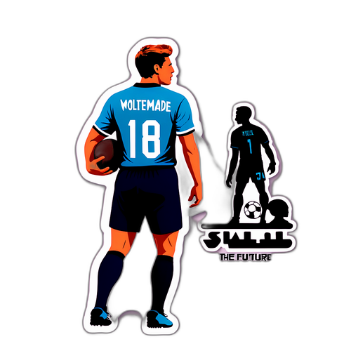 Sticker retro del jugador Nick Woltemade