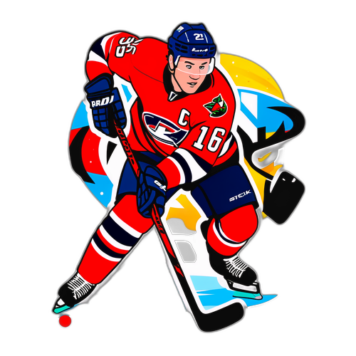 Samolepka Brady Tkachuk - Vášeň pro hokej