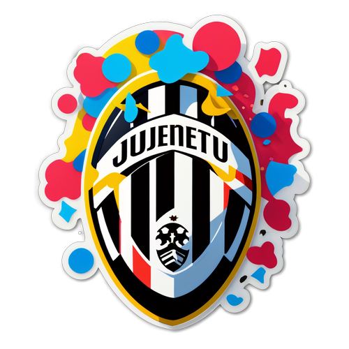 Emblema Brillante de Juventus con Confeti