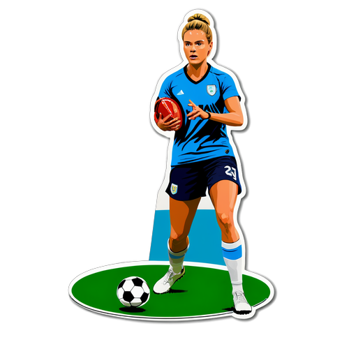 Elin Rubensson i teknisk fotbollsträning