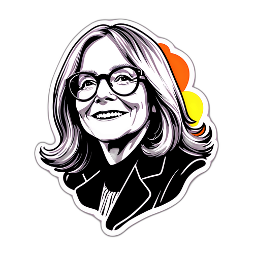 Retro na Sticker ni Diane Keaton