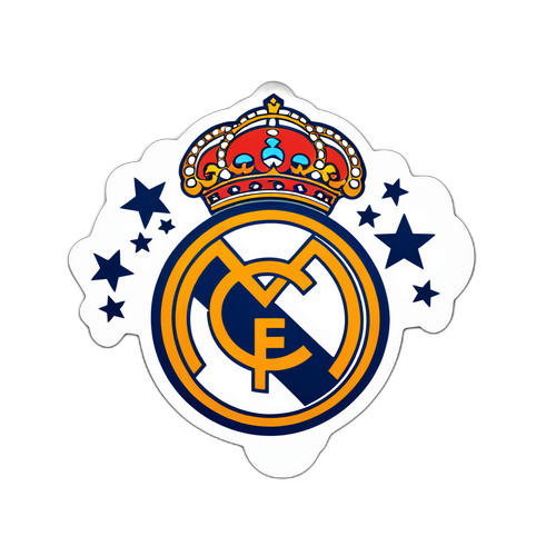 Sleek Real Madrid Emblem Sticker
