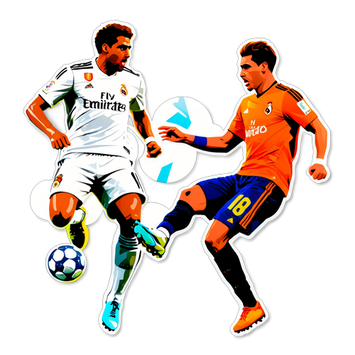 Design et dynamisk matchup klistermærke mellem Valencia og Real Madrid