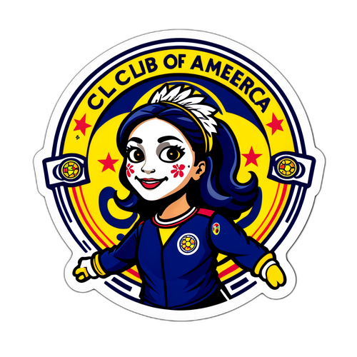 Stiker Semangat Klub America